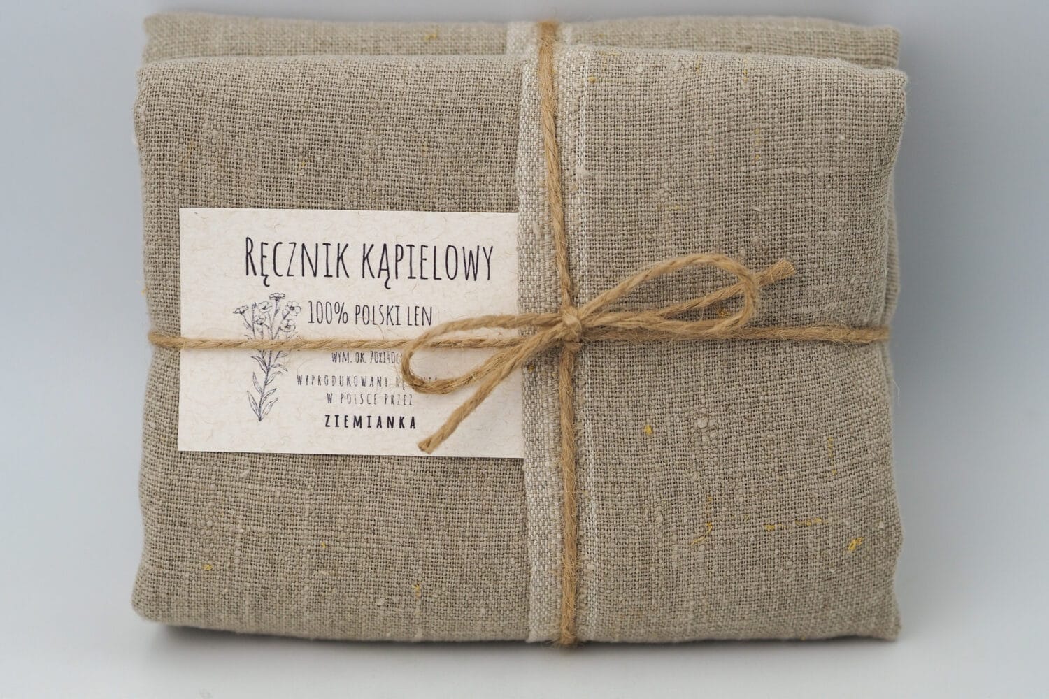 Ręcznik Lniany - duży kąpielowy